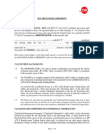 Non Disclousure Agreement Peru