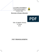 PG - M.Sc. - Computer Science - 341 23 - NET Programming PDF