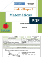 Plan 1er Grado - Bloque 2 Matemáticas