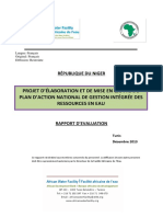 PROJET D'ÉLABORATION ET DE MISE EN ŒUVRE DU PLAN D'ACTION NATIONAL DE GESTION INTÉGRÉE DES RESSOURCES EN EAU PANGIRE-Niger PDF