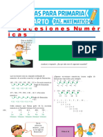 Problemas de Sucesiones Numéricas para Cuarto de Primaria