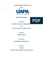 Tarea 1 y 2 de Practica de Intervencion Psicopedagogica.