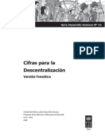 Cifras para La Descentralizacion PDF