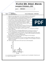 Indian Excellent Pvt. School, Sharjah.: Assessment Worksheet - 2019