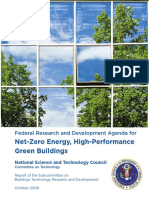 Net-Zero Energy, High-Performance Green Buildings: Federal Research and Development Agenda For