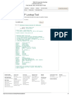 WHOIS IP Lookup Tool