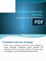 Market Segmentation and Targeting in Marketing