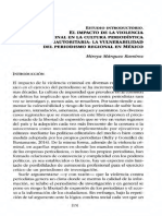 El Impacto de La Violencia Criminal en La Cultura Periodística