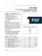 Stb19Nb20: N - Channel Enhancement Mode Powermesh Mosfet