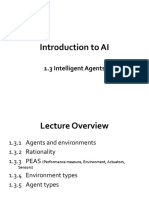 Introduction To AI: 1.3 Intelligent Agents