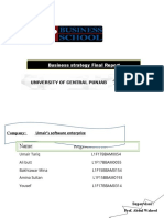 Name: Registration No:: Business Strategy Final Report