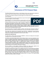 Long Term Performance of PVC Pressure Pipes