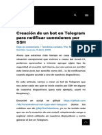 Creación de Un Bot en Telegram para Notificar Conexiones Por SSH - Hackpuntes