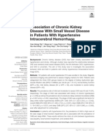 Association of Chronic Kidney Disease With Small Vessel Disease in Patients With Hypertensive Intracerebral Hemorrhage