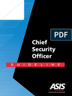 ASIS Chief Security Officer (CSO) Guideline