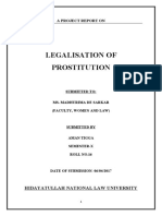 Legalisation of Prostitution: A Project Report On