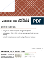 2-Motion in One Dimension PDF