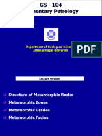 Metamorphic Facies, Grade and Zones