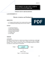 LAB - 5 - Electric Actuators and Mechanisms PDF