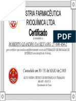 Certificado Brigada