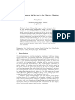 Kumar - Deep Recurrent Q-Networks For Market Making PDF