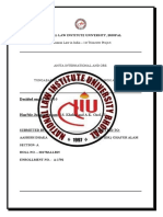 Common Law in India - 1st Trimester Project: Decided On: 04.07.2016