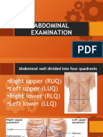 Abdominal Examination