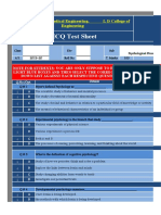 MCQ Test Sheet PSYP