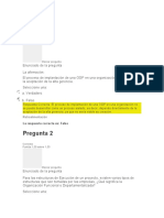 Evaluación Gerencia de Proyectos