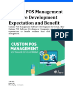 Custom POS Management Software Development Expectation and Benefit