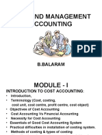 Cost and Management Accounting: B.Balaram