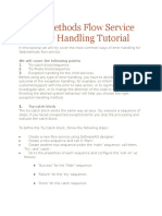 Webmethods Flow Service Error Handling Tutorial: We Will Cover The Following Points