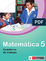 Matemática 5 Cuaderno de Trabajo para Quinto Grado de Educación Primaria 2018 PDF