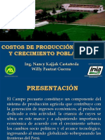 Costos de Producción en Cuyes Y Crecimiento Poblacional