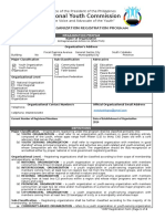 National Youth Commission: Youth Organization Registration Program