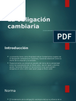 La Obligación Cambiaria