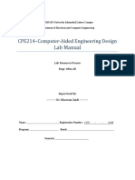 CPE-214 Computer-Aided Engineering Design - Lab - Manual - OBE - 2 PDF