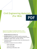 Civil Engineering Materials NEA