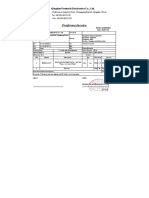 Proforma Invoice: Qingdao Powtech Electronics Co., LTD