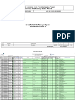 Spare Parts Data Package Status Report: Shaybah Combined Cycle Power Generation Project