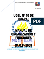 Mof - 2009 Ugel 10 - Huaral