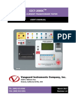 EZCT-2000C: Digital Current-Transformer Tester User'S Manual