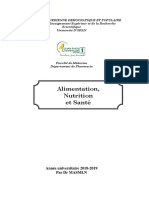 Alimentation, Nutrition Et Santé - Docx