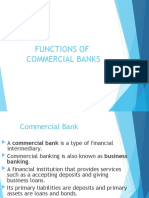 Functions of Commercial Banks