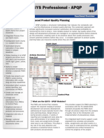 QSYS Professional - APQP: Advanced Product Quality Planning