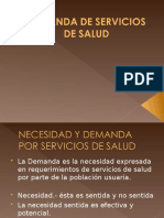 Demanda de Servicios de Salud