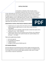 CF Assignment - Capital Structure - Fresh