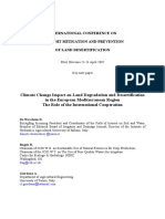 Climate Change Impact On Land Degradation and Desertification in The European Mediterranean Region The Role of The International Cooperation