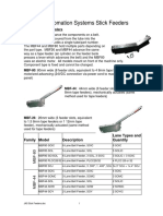 Juki Automation Systems Stick Feeders: "MBF" Style Belt Feeders