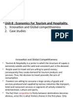 Unit-8: Economics For Tourism and Hospitality 1. Innovation and Global Competitiveness 2. Case Studies